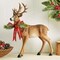 Collections Etc Holiday Deer with Festive Ribbon Christmas Decoration